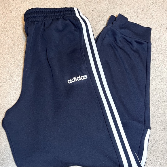 (SOLD) ADIDAS Men’s Climalite Navy Blue Joggers Sz M - Picture 1 of 5